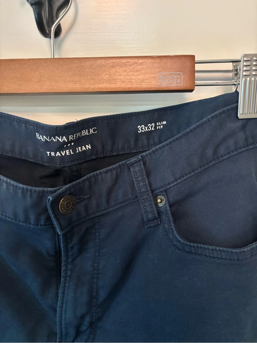 Banana Republic Slim Stretch Jeans in Deep Navy
